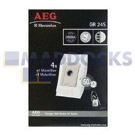 Genuine Original AEG Vampyr 700, 800, 6000, 7000, 8000, TC Series Vacuum Cleaner Bags & Filter Kit (GR24S)