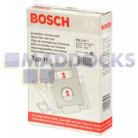Sacchetti aspirapolvere originali BSH "Tipo H" (confezione da 7 e 1 Micro-Hygiene Filter)
