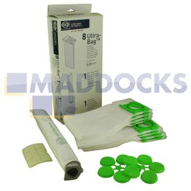 Kit cassetta di manutenzione di base sacchetti e filtri originale Sebo "serie X" (confezione da 8 + 2)