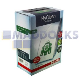 Set sacchetti SMS e filtro originale serie Miele Hyclean 3D U (confezione da 4+2)