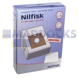 Sacchetti aspirapolvere originali Nilfisk Neo, Coupe (confezione da 5 + 1 filtro)