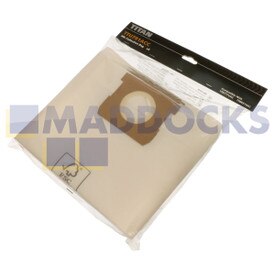 Sacchetti di carta originali per aspirapolvere Titan TTB777VAC 40Ltr e TTB431VAC 40Ltr (confezione da 5)