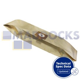 Sacchetti in Carta Compatibili VB210T Electrolux UZ872, Panther UZ930S, Apollo UZ932, Neptune UZ934, Terrier UZ934X, UZ940S2; Viking V925; Karcher 201/TE; Cleanfix S05; Nilfisk Cubik (confezione da 10)