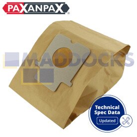 Sacchetti di carta per polvere compatibili VB450 "Panasonic 71/852 Cylinders" (confezione da 5)