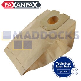 Sacchetti di carta da polvere compatibili VB463 "Philips T520" Turbo (confezione da 5)