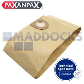 Sacchetti di carta da polvere compatibili VB483 "Vax 2000 Canister" (confezione da 5)