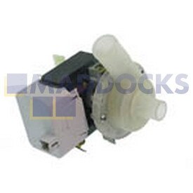 No Longer Available. Discontinued [Genuine Original AEG FAV345, FAV4, FAV8; Tricity Bendix BK111 Type Drain Pump Base & Filter Housing Assembly with Shaded Pole Motor]