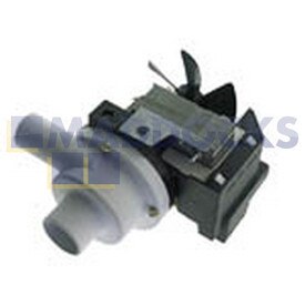 Genuine Original Plaset Produced Bauknecht WA7000; AEG Lavamat 802/3 1002/3 Type Drain Pump Base & Filter Housing Assembly with Shaded Pole Motor (44275, Inlet 30mm x Outlet 24mm)