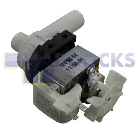 Assieme pompa di scarico originale produzione Hanning serie Miele W400, W900 (KD22B3679/BE28B4/742, 220 V, 50 Hz)