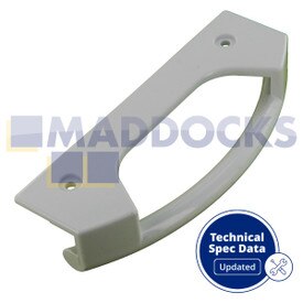 Maniglia sportello bianca compatibile serie Bosch KD, KG, KS