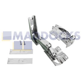 Set cardini inferiori e superiori sportello originale produzione Hettich BSH Group: Set cardine inferiore e superiore sportello Bosch, Neff, Siemens per vari modelli (3702 5.0/3703 5.0 e 3306 5.0/3307 5.0)