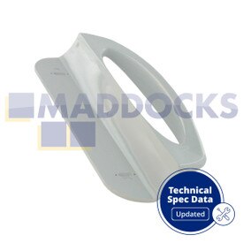 Maniglia ad anello sportello frigo plastica bianca compatibile AEG, Brandt, Electrolux, Frigidaire, Tricity Bendix, Zanker, Zanussi per vari modelli