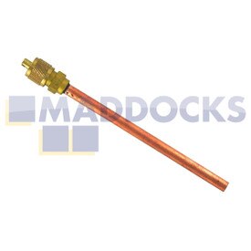 Valvola di raccordo accesso "Schrader" (parete 6 mm x 5 mm x lunghezza 100 mm)