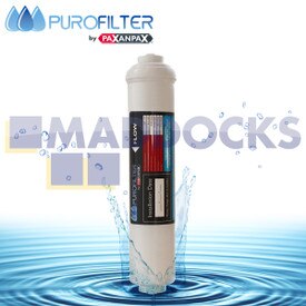 Filtro acqua compatibile tipo WF22 (raccordo scorrevole universale da 1/4" tipo DD-7098, GXRTQR, SXS, BL-9808, DA29-10105J HAFEX/EXP, USC100 produzione e marca Purofilter)