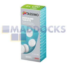 Tavolette disincrostanti originali serie BSH TCZ6004 Tassimo (4 x tavolette per pacchetto = 2 x trattamenti disincrostanti)