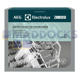 Originale Electrolux M3DCP200 Super Clean Sgrassatore per Lavastoviglie (confezione da 2)