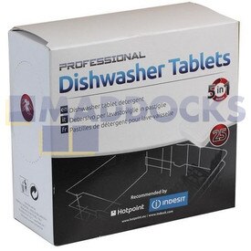 No Longer Available. Order 105-WP-49406 [Genuine Original Indesit 5-in-1 Dishwasher Tablets (Pack of 25)]