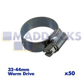 Fascetta stringitubo con chiusura a vite universale "dimensione 1X" 32 - 44 mm (confezione da 50)
