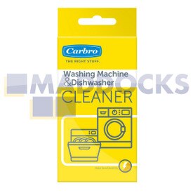 Genuine Original Carbro Dishwasher & Washing Machine Cleaner (2 Sachets)
