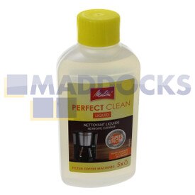 Soluzione detergente liquida originale originale Melitta "Perfect Clean" per macchine da caffè con filtro (250 ml)