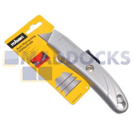 Coltello multiuso di sicurezza retrattile originale originale Rolson Tools