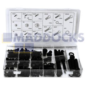Kit assortito dadi e bulloni originale Rolson Tools (180 pezzi)