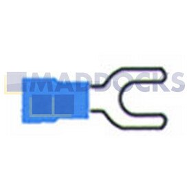 Connettore a forcella blu universale (4 mm, confezione da 100)