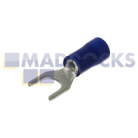 Connettore a forcella blu universale (5 mm, confezione da 100)