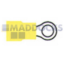 Universal Yellow Ring Terminal (4mm, Pack of 100)