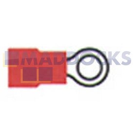 Connettore ad anello rosso universale (3,5 mm, confezione da 100)