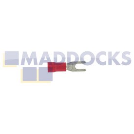 Universal Red Spade Fork Terminal (3mm, Pack of 100)