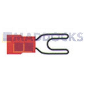 No Longer Available. Order 55-TE-59 [Universal Red Spade Fork Terminal (3.5mm, Pack of 100)]
