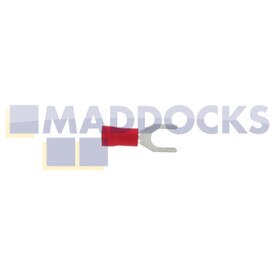 Universal Red Spade Fork Terminal (5mm, Pack of 100)