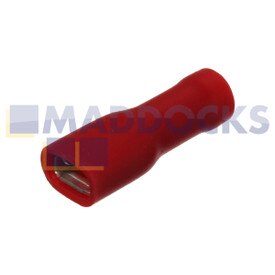 Connettore push-on femmina isolato rosso universale (4,8 mm, confezione da 100)