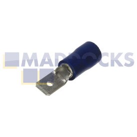 Connettore piatto maschio blu universale (confezione da 100)