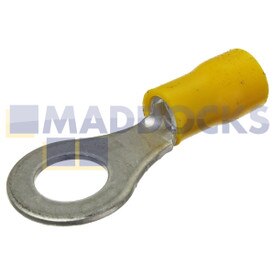 Universal Yellow Ring Terminal (8mm, Pack of 100)