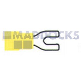 Universal Yellow Spade Fork Terminal (4mm, Pack of 100)