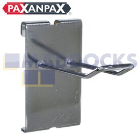Gancio Euroarm cromato universale per display al dettaglio Paxanpax per imballaggio Euroslot (4 "/ 10 cm)
