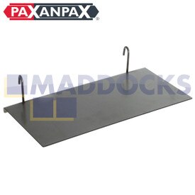 Espositore universale Paxanpax per vendita al dettaglio Scaffale per prodotti in metallo con finitura grezza a griglia (12 "x 6" / 30 cm x 15 cm)