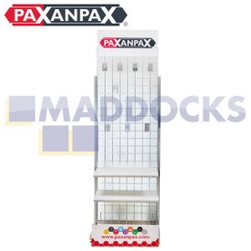 Espositore per la vendita al dettaglio completo della gamma universale Paxanpax per lavanderia e lavastoviglie