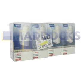 Cartuccia filtro acqua originale produzione BSH Brita per Bosch Siemens TZ70003, TCZ7003 Intenza (confezione da 4)