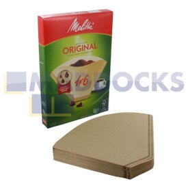 Carta filtro caffè originale Melitta 1x6 marrone (confezione da 40)