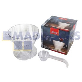 Originale originale Melitta formato 1X4 per versare sopra il cono filtrante trasparente premium