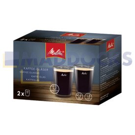 Caffè in vetro a doppia parete originale originale Melitta (confezione da 2, 200 ml)