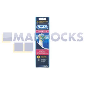 Teste spazzolino originali Oral B EB25B2 Floss Action (confezione da 3)
