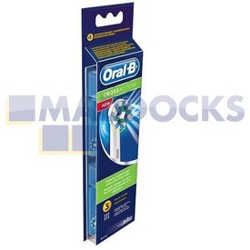 Genuine Original Oral B EB50 Cross Action Brush Heads (Pack of 3)
