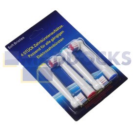 No Longer Available. Discontinued [Compatible for Braun Oral-B 'EB17B Type' Vitality Precision Clean Toothbrush Heads (Pack of 4)]