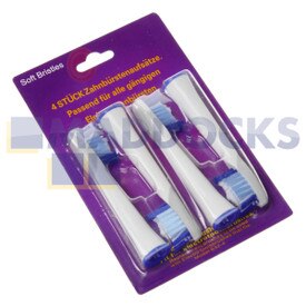 Testine Spazzolino Compatibili Braun Oral-B 'S32-4' Pulsonic Slim (confezione da 4)