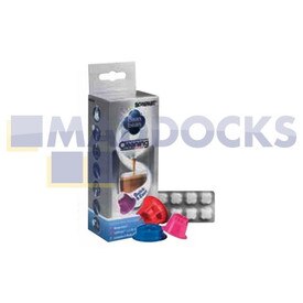 Tavolette detergenti e supporti macchina per caffè compatibili Nespresso, Lavazza, Caffitaly, K-Free (confezione da 8 + 3 supporti)