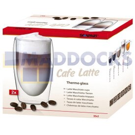 Bicchieri caffelatte compatibili 35 cl (confezione da 2)